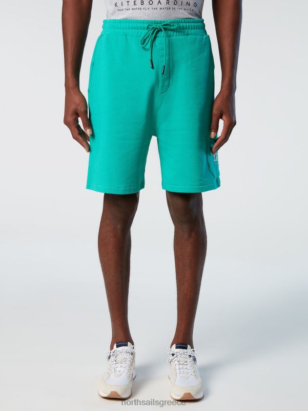 γρ North Sails άνδρες κοντό φούτερ πράσινος NZP8345 είδη ένδυσης