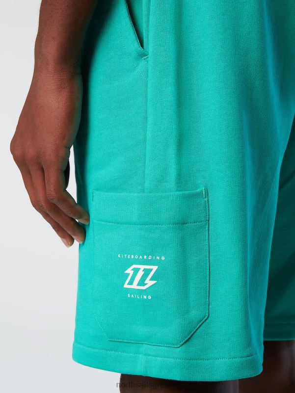 γρ North Sails άνδρες κοντό φούτερ πράσινος NZP8345 είδη ένδυσης