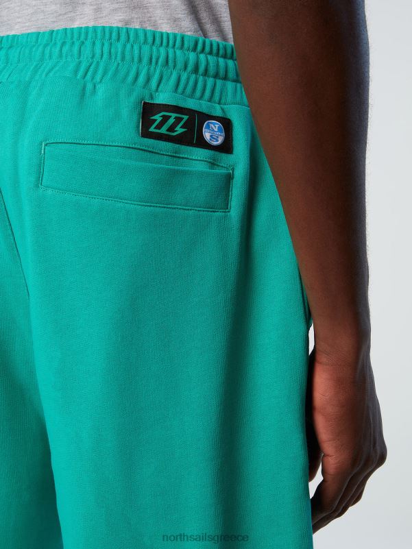 γρ North Sails άνδρες κοντό φούτερ πράσινος NZP8345 είδη ένδυσης