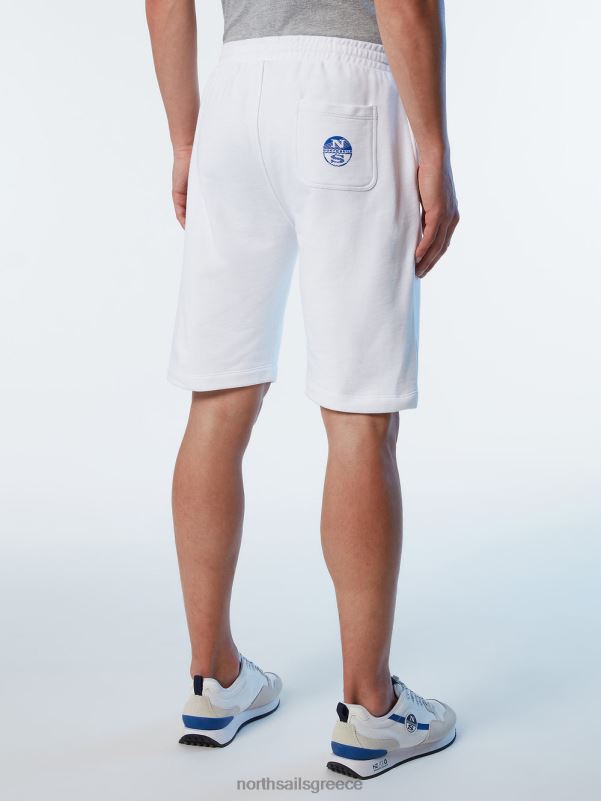 γρ North Sails άνδρες αθλητικό σορτς με τσέπη με λογότυπο άσπρο NZP8357 είδη ένδυσης