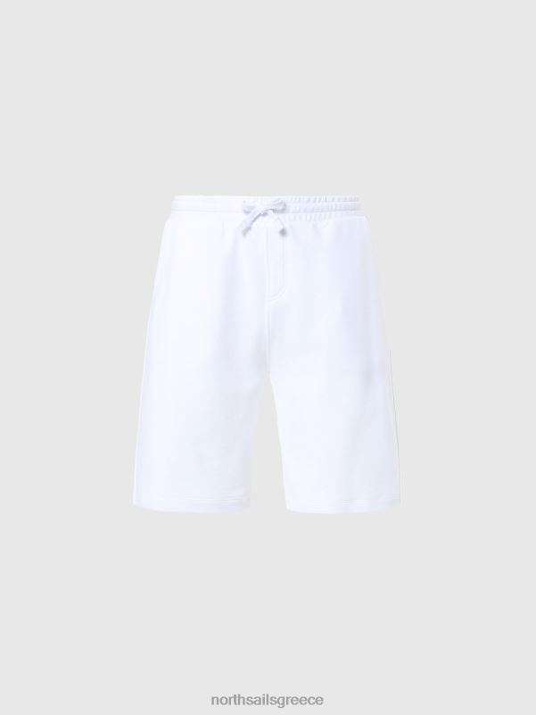 γρ North Sails άνδρες αθλητικό σορτς με τσέπη με λογότυπο άσπρο NZP8357 είδη ένδυσης