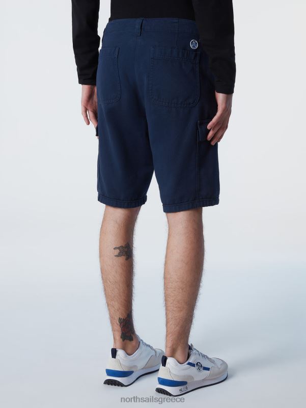 γρ North Sails άνδρες σορτς cargo από οργανικό βαμβάκι ναυτικό μπλε NZP8361 είδη ένδυσης