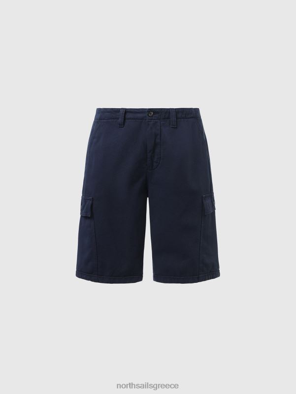 γρ North Sails άνδρες σορτς cargo από οργανικό βαμβάκι ναυτικό μπλε NZP8361 είδη ένδυσης