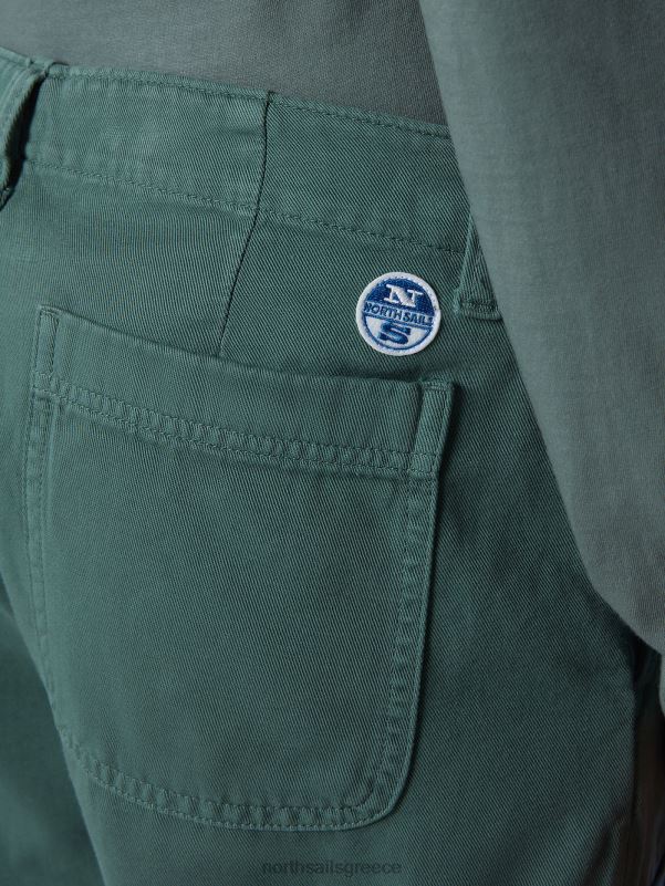γρ North Sails άνδρες σορτς cargo από οργανικό βαμβάκι στρατιωτικό πράσινο NZP8362 είδη ένδυσης