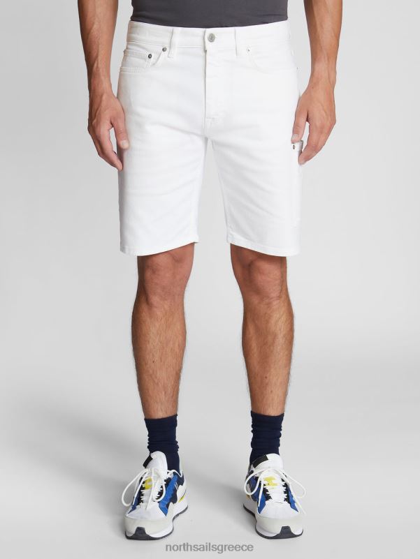 γρ North Sails άνδρες τζιν σορτς cargo sappho 1871 άσπρο NZP81238 είδη ένδυσης