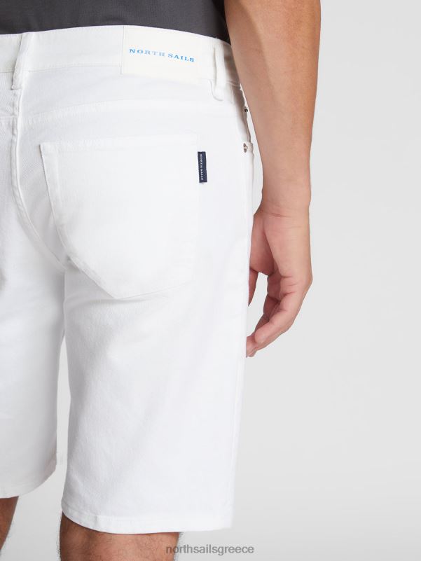 γρ North Sails άνδρες τζιν σορτς cargo sappho 1871 άσπρο NZP81238 είδη ένδυσης