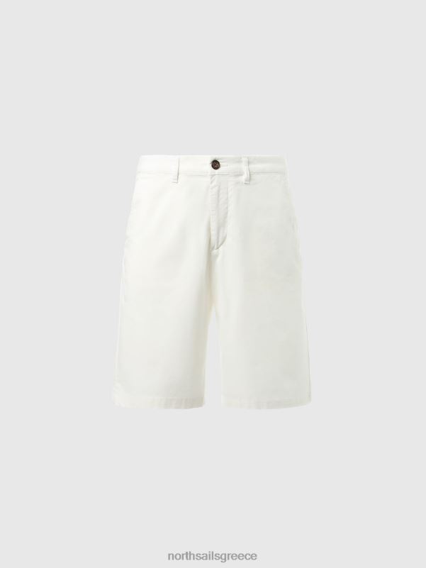 γρ North Sails άνδρες σορτς chino από οργανικό βαμβάκι άσπρο NZP8340 είδη ένδυσης