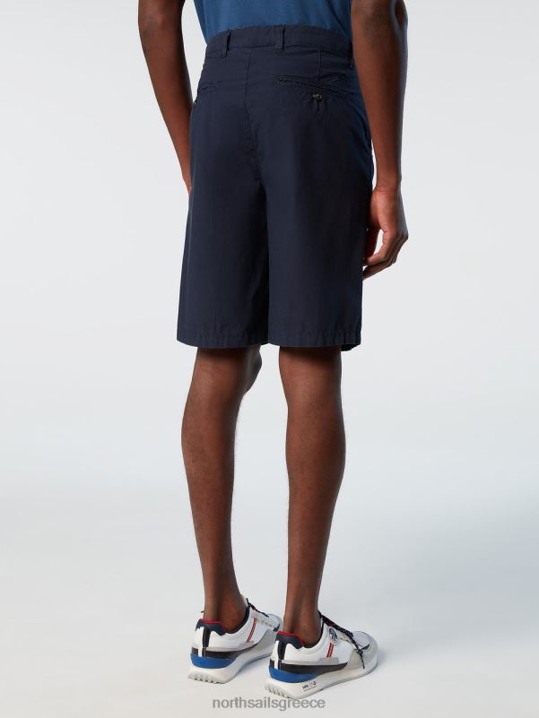 γρ North Sails άνδρες σορτς chino από οργανικό βαμβάκι ναυτικό μπλε NZP8343 είδη ένδυσης