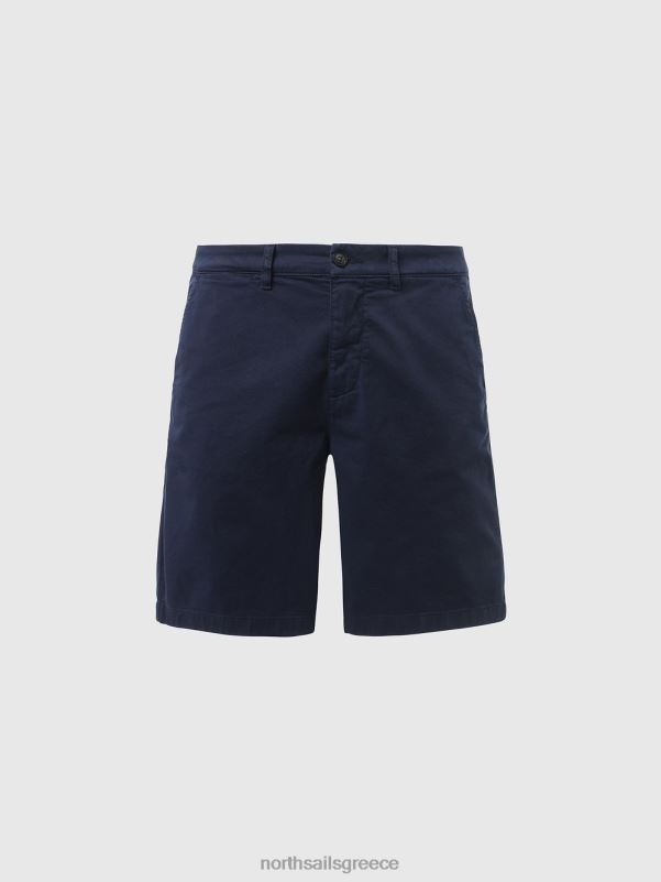 γρ North Sails άνδρες σορτς chino από οργανικό βαμβάκι ναυτικό μπλε NZP8353 είδη ένδυσης