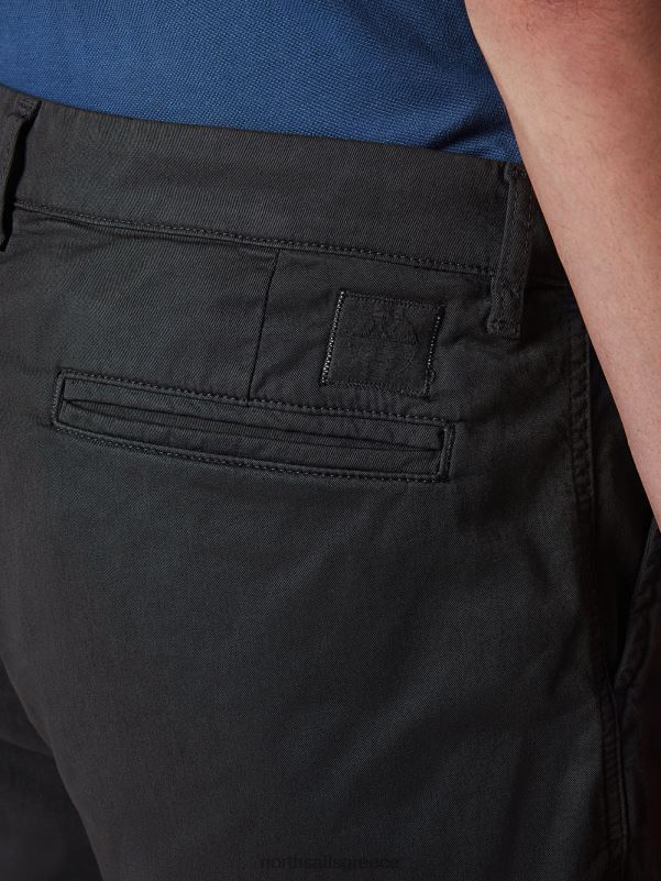γρ North Sails άνδρες σορτς chino από οργανικό βαμβάκι ασφάλτος NZP8356 είδη ένδυσης