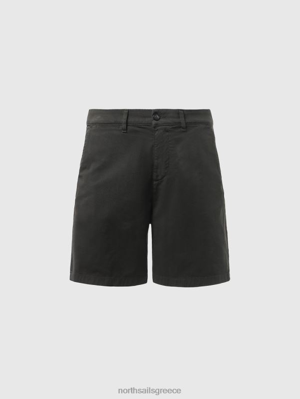 γρ North Sails άνδρες σορτς chino από οργανικό βαμβάκι ασφάλτος NZP8356 είδη ένδυσης