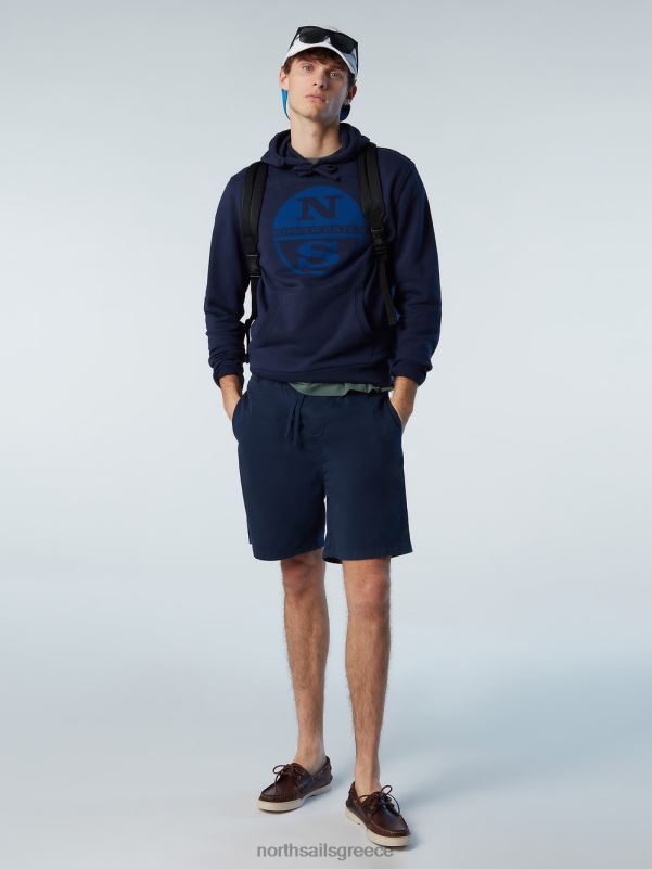 γρ North Sails άνδρες σορτς chino με κορδόνι ναυτικό μπλε NZP8365 είδη ένδυσης