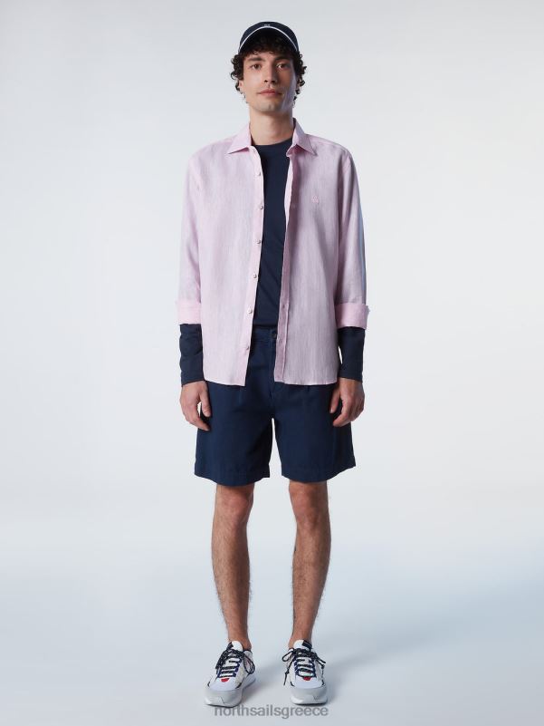 γρ North Sails άνδρες σορτς chino με πιέτες ναυτικό μπλε NZP8366 είδη ένδυσης