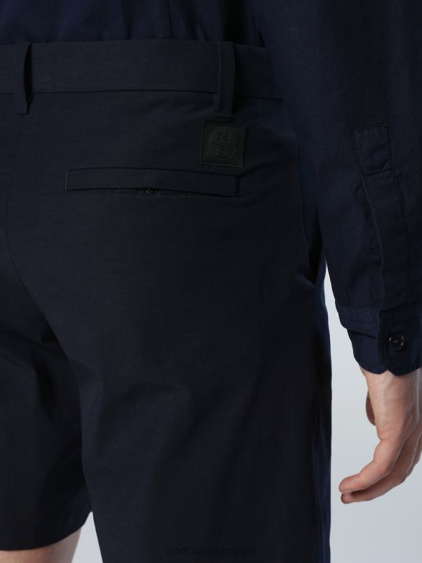 γρ North Sails άνδρες comfort tech chino σορτς ναυτικό μπλε NZP8349 είδη ένδυσης