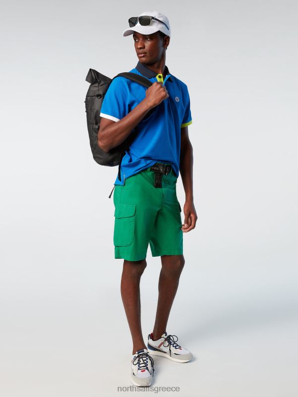 γρ North Sails άνδρες σορτς φορτίου eco-poplin πράσινο κήπο NZP8330 είδη ένδυσης