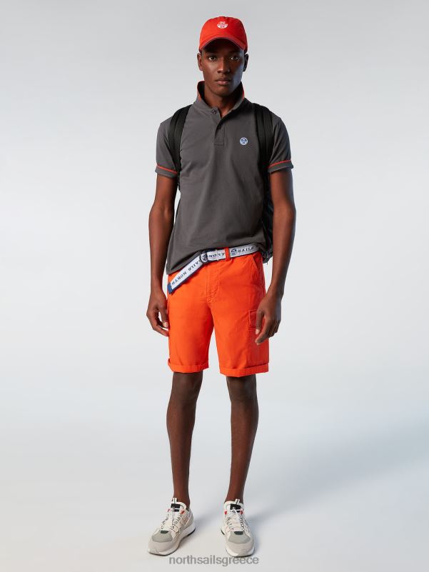 γρ North Sails άνδρες σορτς φορτίου eco-poplin έντονο πορτοκαλί NZP8331 είδη ένδυσης