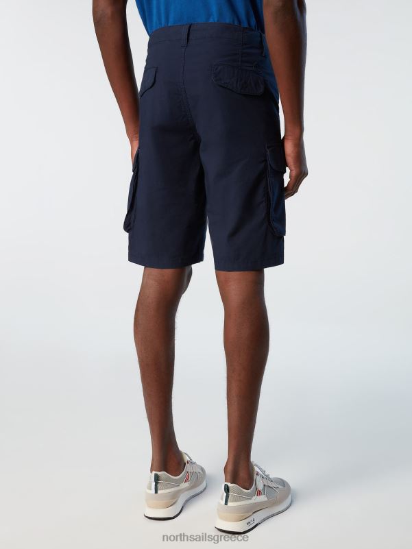 γρ North Sails άνδρες σορτς φορτίου eco-poplin ναυτικό μπλε NZP8334 είδη ένδυσης
