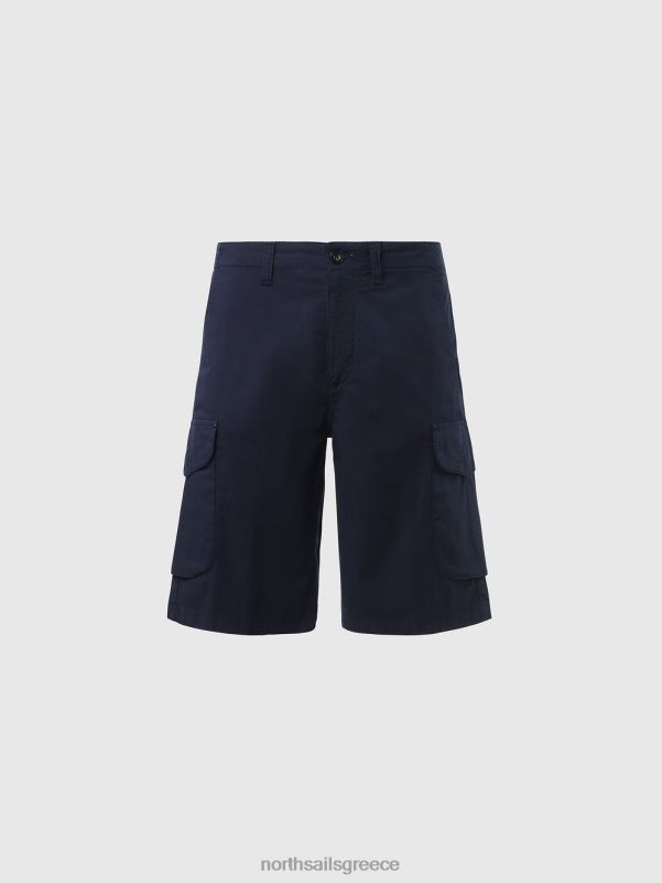 γρ North Sails άνδρες σορτς φορτίου eco-poplin ναυτικό μπλε NZP8334 είδη ένδυσης