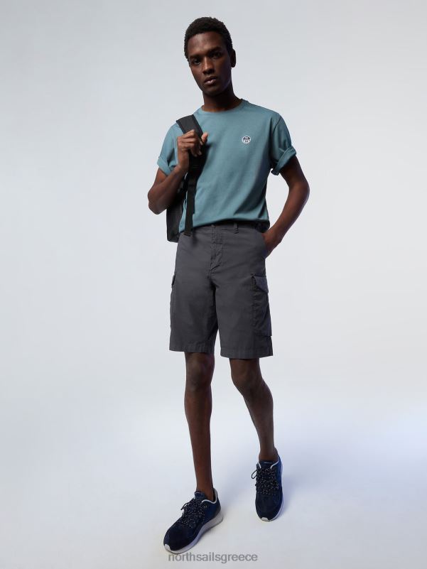 γρ North Sails άνδρες σορτς φορτίου eco-poplin ασφάλτος NZP8337 είδη ένδυσης