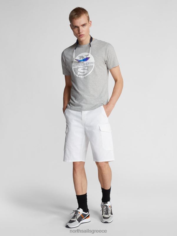 γρ North Sails άνδρες ποπλίνα σορτς φορτίου ranger 1937 άσπρο NZP81165 είδη ένδυσης