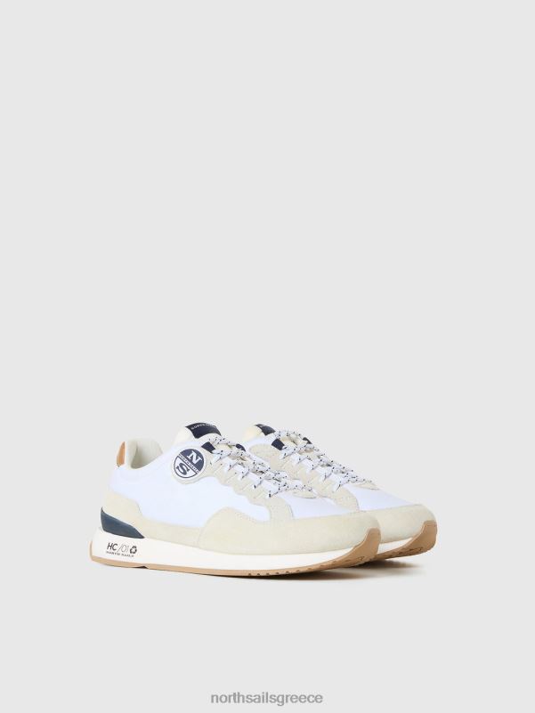 γρ North Sails άνδρες κοτσαδόρος πρώτο αθλητικό παπούτσια άσπρο NZP8429 είδη υπόδησης