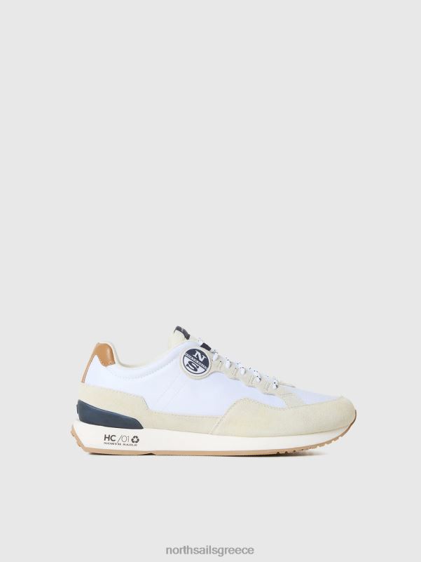 γρ North Sails άνδρες κοτσαδόρος πρώτο αθλητικό παπούτσια άσπρο NZP8429 είδη υπόδησης