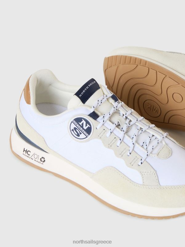 γρ North Sails άνδρες κοτσαδόρος πρώτο αθλητικό παπούτσια άσπρο NZP8429 είδη υπόδησης
