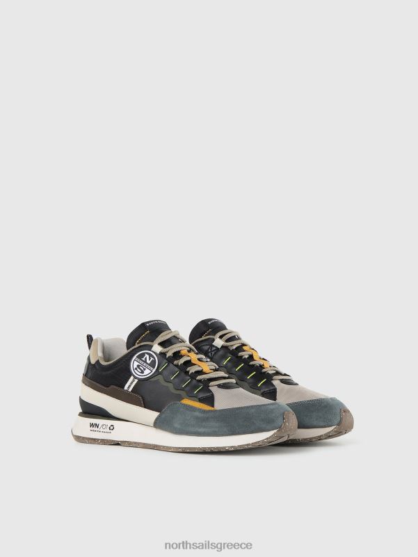γρ North Sails άνδρες βαρούλκο πολικά αθλητικά παπούτσια ανθρακί-πολύχρωμος NZP8706 είδη υπόδησης
