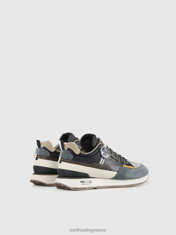 γρ North Sails άνδρες βαρούλκο πολικά αθλητικά παπούτσια ανθρακί-πολύχρωμος NZP8706 είδη υπόδησης