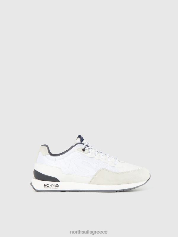 γρ North Sails άνδρες αθλητικά παπούτσια με λογότυπο άσπρο NZP8707 είδη υπόδησης