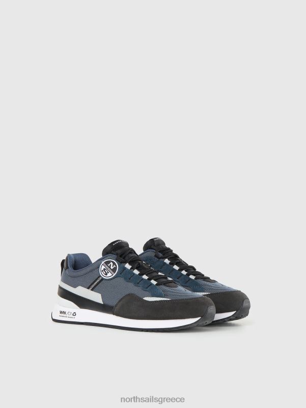 γρ North Sails άνδρες κοτσάρισμα καθαρά αθλητικά παπούτσια γκριζοπράσινο NZP8709 είδη υπόδησης