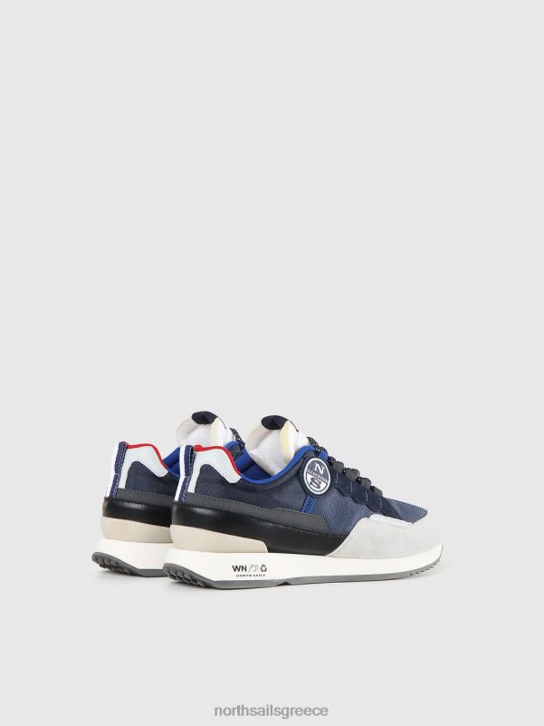 γρ North Sails άνδρες αθλητικά παπούτσια βαρούλκου ναυτικό-γκρι-μπλε NZP8711 είδη υπόδησης