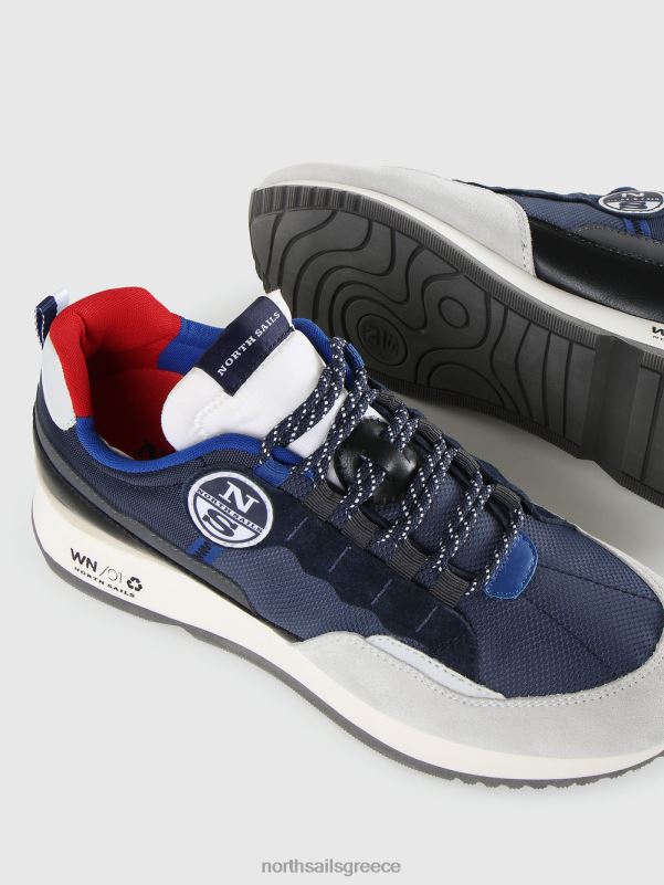 γρ North Sails άνδρες αθλητικά παπούτσια βαρούλκου ναυτικό-γκρι-μπλε NZP8711 είδη υπόδησης