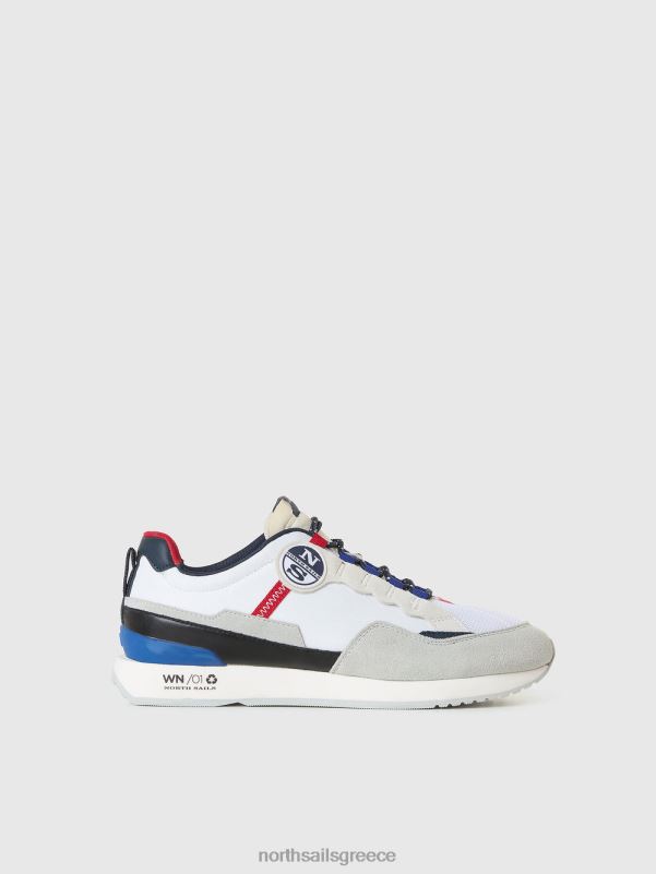 γρ North Sails άνδρες αθλητικό αθλητικό βαρούλκο recy άσπρο NZP8428 είδη υπόδησης