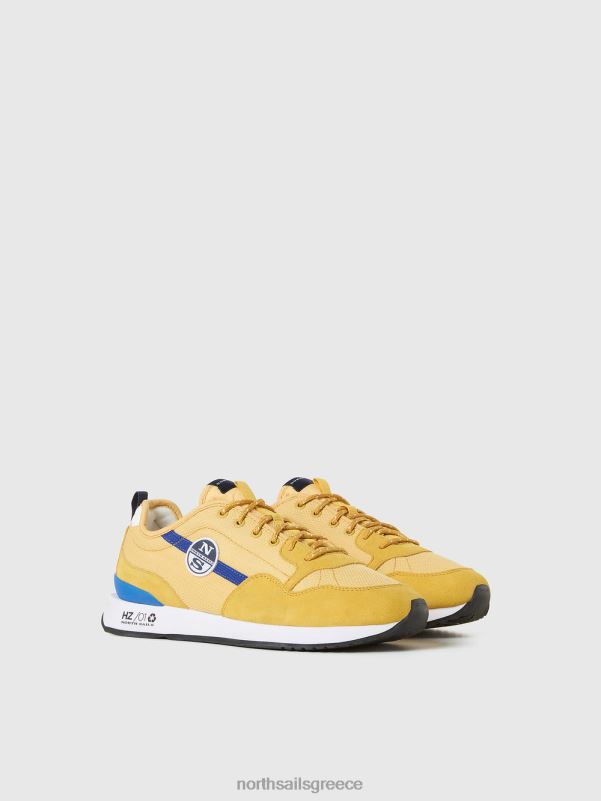 γρ North Sails άνδρες απλό sneaker horizon κίτρινος NZP8435 είδη υπόδησης