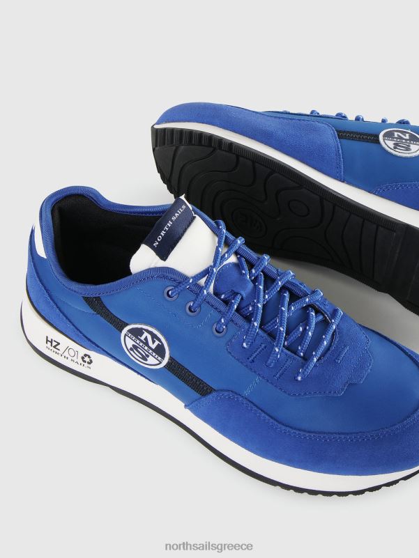 γρ North Sails άνδρες μονόχρωμα sneakers horizon μπλε μαύρο NZP8699 είδη υπόδησης