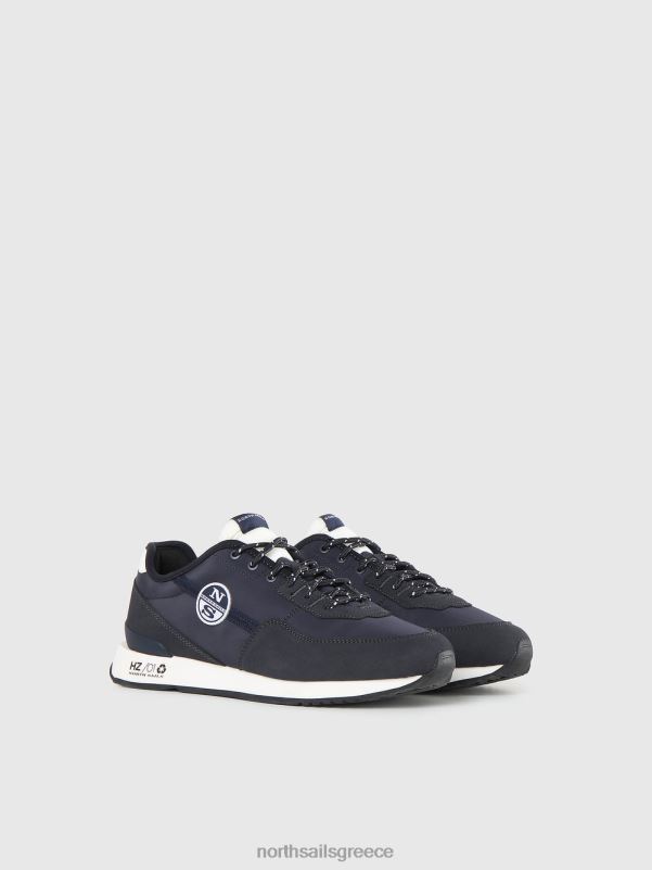 γρ North Sails άνδρες μονόχρωμα sneakers horizon ναυτικό-γκρι NZP8700 είδη υπόδησης