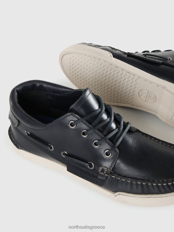 γρ North Sails άνδρες κατάστρωμα mid premium boat παπούτσια ναυτικό μπλε NZP8703 είδη υπόδησης