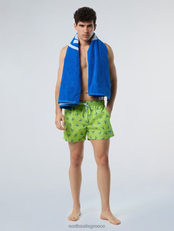 γρ North Sails άνδρες μαγιό σορτς με στάμπα παντού σύνθετο 12 NZP8421 ρούχα παραλίας