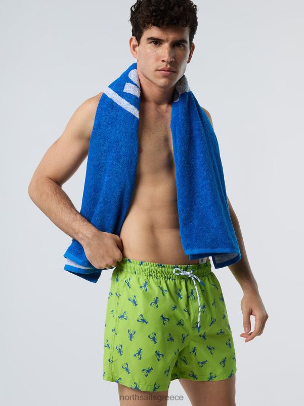 γρ North Sails άνδρες μαγιό σορτς με στάμπα παντού σύνθετο 12 NZP8421 ρούχα παραλίας