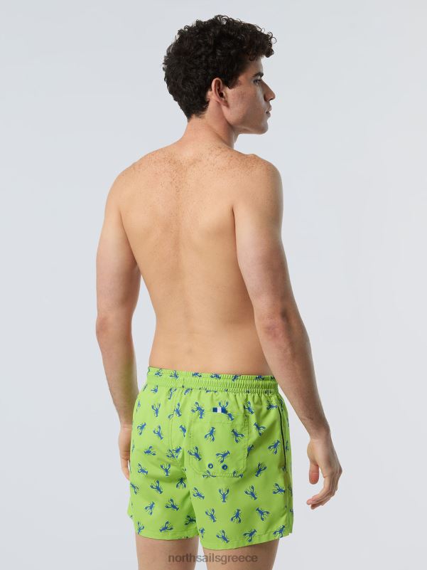 γρ North Sails άνδρες μαγιό σορτς με στάμπα παντού σύνθετο 12 NZP8421 ρούχα παραλίας
