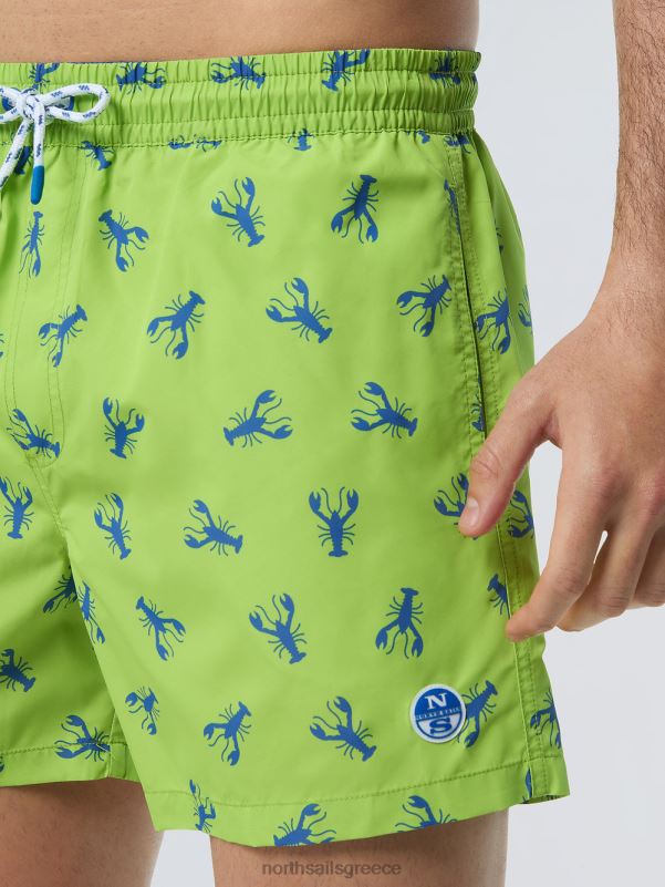 γρ North Sails άνδρες μαγιό σορτς με στάμπα παντού σύνθετο 12 NZP8421 ρούχα παραλίας