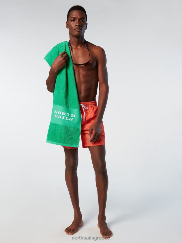 γρ North Sails άνδρες μαγιό σορτς με στάμπα παντού σύνθετο 25 NZP8384 ρούχα παραλίας