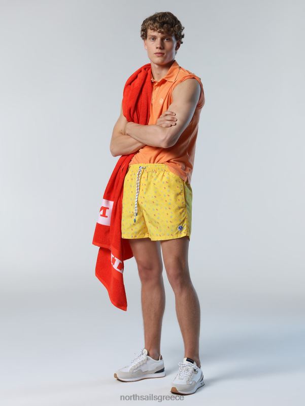γρ North Sails άνδρες μαγιό σορτς με στάμπα παντού συνδυασμός 27 NZP8422 ρούχα παραλίας