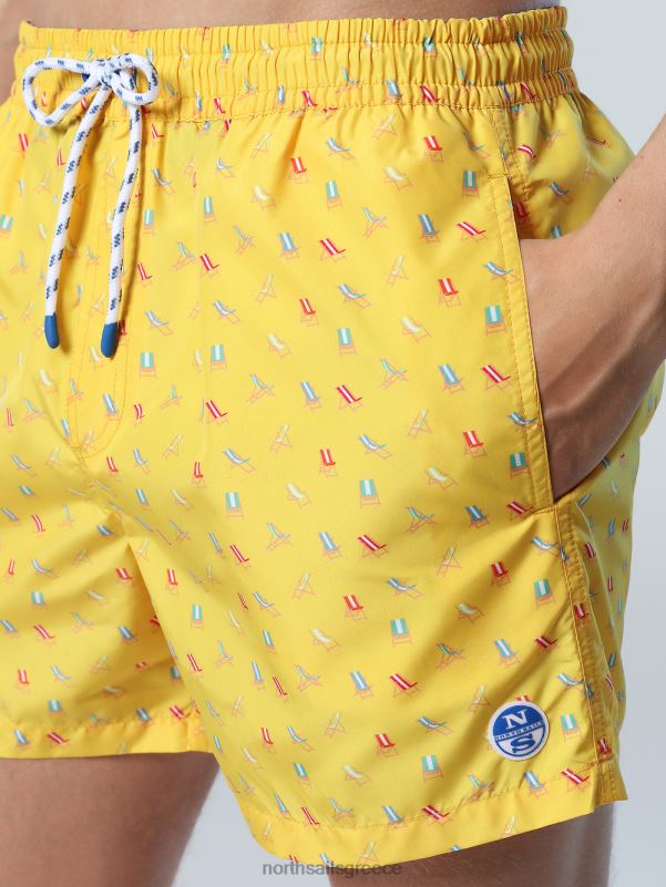 γρ North Sails άνδρες μαγιό σορτς με στάμπα παντού συνδυασμός 27 NZP8422 ρούχα παραλίας