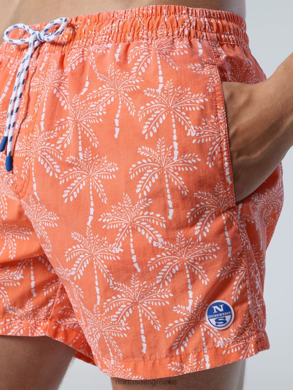 γρ North Sails άνδρες μαγιό σορτς με τροπικό στάμπα συνδυασμός 33 NZP8415 ρούχα παραλίας