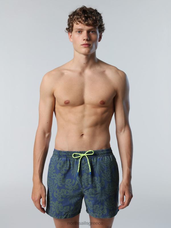 γρ North Sails άνδρες μαγιό σορτς με τροπικό στάμπα συνδυασμός 34 NZP8416 ρούχα παραλίας