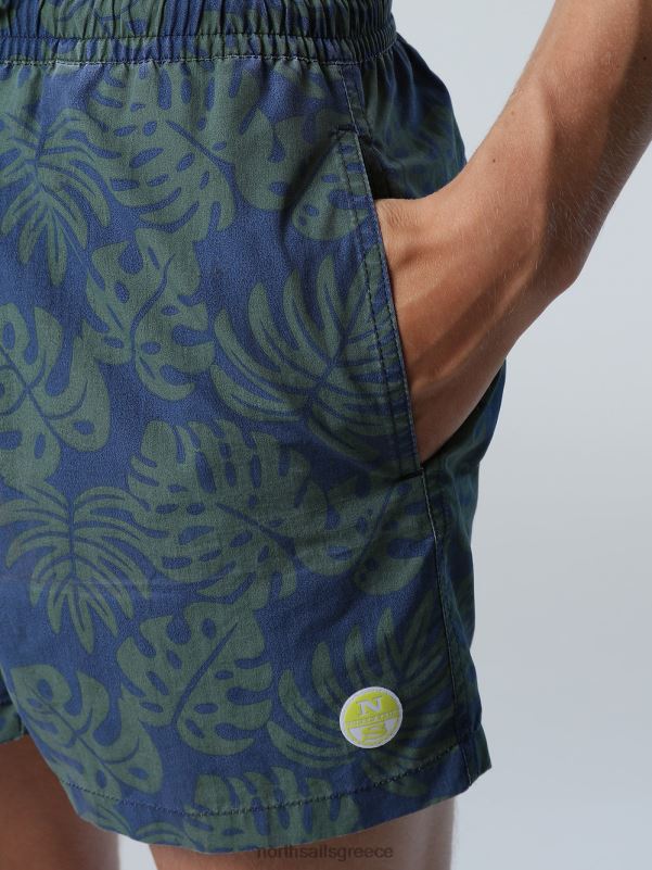 γρ North Sails άνδρες μαγιό σορτς με τροπικό στάμπα συνδυασμός 34 NZP8416 ρούχα παραλίας