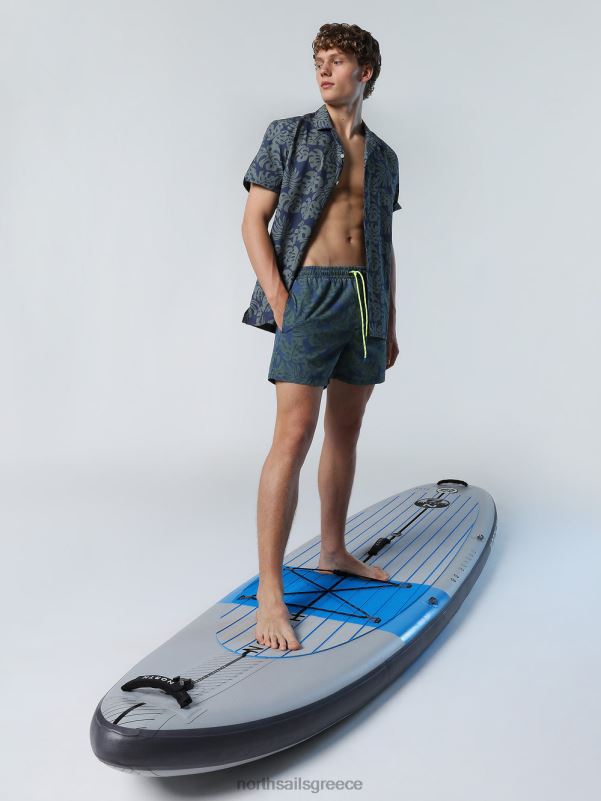 γρ North Sails άνδρες μαγιό σορτς με τροπικό στάμπα συνδυασμός 34 NZP8416 ρούχα παραλίας