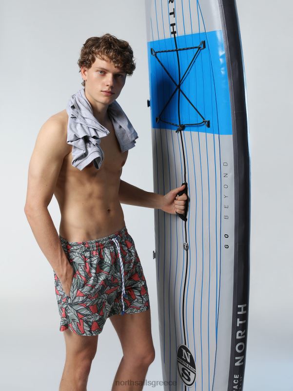 γρ North Sails άνδρες μαγιό σορτς με τροπικό στάμπα συνδυασμός 35 NZP8417 ρούχα παραλίας